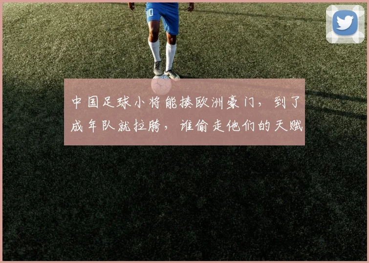 中国足球小将能揍欧洲豪门，到了成年队就拉胯，谁偷走他们的天赋
